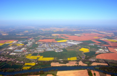 Vue aérienne du Parc industriel de la Plaine de l'Ain.