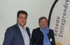 Sébastien Cottais, directeur, et Laurent Crépin, président du Réseau Entreprendre Sarthe.