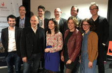 Les neuf entrepreneurs membres du conseil d'administration de la French Tech Toulouse et le directeur délégué (deuxième en haut à gauche).