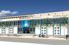 Vue 3D du futur hôtel d'entreprises et data center de Toulon.