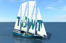 Futur voilier-cargo de Towt conçu par le cabinet nantais d'architecture navale H&T. 