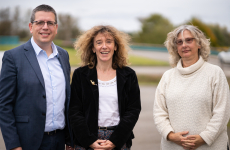 Le nouveau comité de direction de Progressis ; Mathieu Thureau, Nadia Bretheau Mancel et Valérie Stoll.