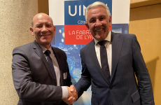 Marcel Ragni (à droite) succède à Daniel Sfecci à la présidence de l’UIMM Côte d’Azur.