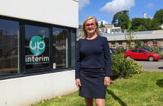 Patricia Lino est la responsable de l’agence brestoise de Up’Intérim, créée en 2020.