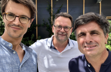 Olivier Tellier, Arnaud Bailly et Benjamin Dupoué, associés de l'agence de communication nantaise VuPar.