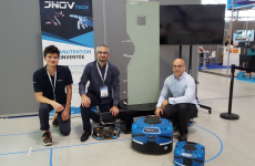 Nicolas Dupeyron, président de JNOV Tech, Rémy Colas, directeur général, et Yann Bocquet, ingénieur en mécanique.