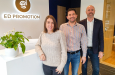 Lucie Renault, Nicolas Thébault et Eric Dalibot (fondateur) forment l’équipe d’ED Promotion.