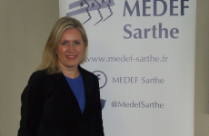 Karel Henry est présidente du Medef Sarthe depuis juillet 2019 et a été réélue pour un second mandat de trois ans en septembre 2021.