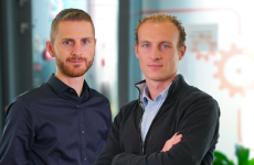Adrien Meyer et Maxime Houver, cofondateurs de la start-up Pass Intérim à Épinal.