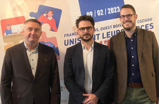 De gauche à droite : Frédéric Pouliquen, président de Ouest Boissons, Antoine Cozigou, président de Cozigou, et Maxime Petitfrère, directeur de France Boissons en Bretagne.