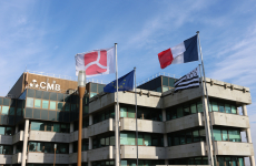 Le siège du groupe bancaire Crédit Mutuel Arkéa à Brest.