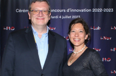 Bruno Védrine, président fondateur d’Oncosema et Anne-Laure Mougenot, responsable du développement.