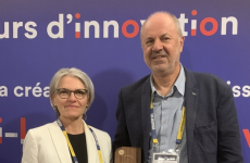 Armelle Cuvillier et Jean-Marc Herbert, respectivement directrice scientifique et directeur générale d’Abcely, sont lauréats du concours i-Lab 2023.