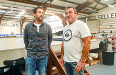 Antoine Martineau et Yannick Audren co-dirigent la voilerie Quantum Sails à Lorient.