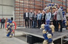 Inauguration de la nouvelle plateforme logistique de DMC SAS à Illzach à Illzach (Haut-Rhin).