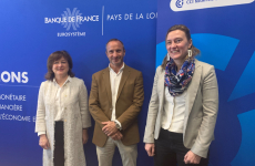 Simone Kamycki, directrice régionale de la Banque de France dans les Pays de la Loire, Yann Trichard et Alexandra Boulet de CCI Nantes Saint-Nazaire ont présenté les résultats de leurs enquêtes de conjoncture.