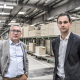Jean-Philippe Sourice, directeur financier du groupe Neoform (à droite), et Thierry Davy responsable du projet industriel du fabricant de meubles choletais.