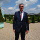 Thierry Ledrich, président de la Fédération des travaux publics en Lorraine, dans les jardins de l’Abbaye des Prémontrés (Pont-à-Mousson) où se sont déroulées les Assises du TP le 16 juin 2022.