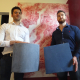 Dany Gaborieau et Thibault Mercier, associés de PYT Audio, start-up vendéenne concevant et produisant des panneaux de confort acoustique.