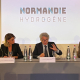 Thierry Breton, à Gruchet-le-Valasse, le vendredi 23 septembre, explique la stratégie hydrogène de l’Europe.