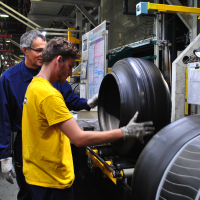 L'usine Michelin de Cholet (Maine-et-Loire), site de production de référence dans les pneus de 4X4.