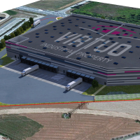 Le futur bâtiment logistique de Virtuo Industrial Property à Saint-Quentin-Fallavier, en Isère.
