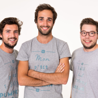 Hugo Sallé de Chou, Victor Lennel et Constantin Wolfrom sont les trois fondateurs de la start-up lilloise Pumpkin, dont ils possèdent aujourd’hui 20 % du capital.
