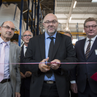 Inauguration usine Ouestmin à Saint-Sauveur des Landes.