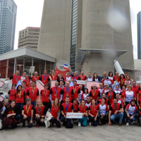 En mai 2017, Sébastien Trichet a accueilli à Toronto une partie des salariés d'Agena 3000 à l'occasion du marathon.
