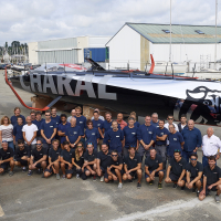 L'équipe de CDK avec le Charal Sailing team.