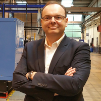 Hervé Prigent, dirigeant de l'usine Kohler SDMO de Brest et vice-président marketing de Kohler Power Systems.