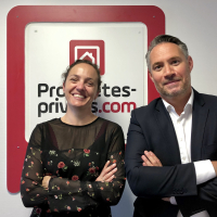 Christine Cadrot et Michel Le Bras, les deux associés et dirigeants de Propriétés-privées.com