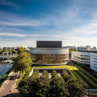 La cité des congrès de Nantes va accueillir une centrale photovoltaïque sur sa toiture. Une réalisation Legendre Energie.