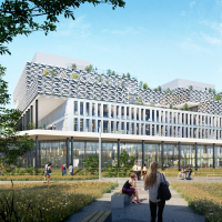 Premier bâtiment de 20 000 m2 du futur campus IoT de Toulouse.