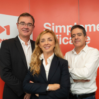 Les trois cofondateurs de Mediameeting (de gauche à droite : Frédéric Courtine, Anne-Marie de Couvreur et Jean-Louis Simonet) ont inscrit l'égalité salariale hommes-femmes dans les piliers de l'entreprise, depuis sa création en 2004 à Toulouse.