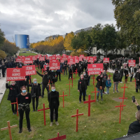 Manifestation du 22 octobre devant la Préfecture de Rouen