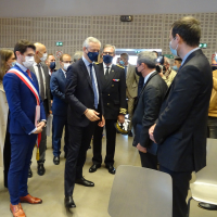 Le ministre de l’Économie, Bruno Le Maire, a répondu à une invitation du maire de Champigneulles (Meurthe-et-Moselle) pour échanger avec des chefs d'entreprise locaux.