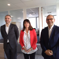 De gauche à droite : Jean-François Rax, directeur des opérations, Florence Cirilli, directrice générale, et François Lory, président de Capital Grand Est.