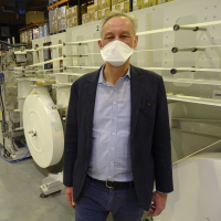 Le directeur commercial et marketing de Fackelmann France Philippe Bothier a pour objectif de produire 1 250 000 masques FFP2 en 2022, contre 900 000 en 2021.