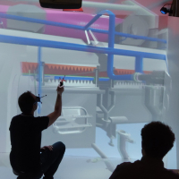 Les systèmes Cave d’Imagin-VR permettent de s’immerger dans des prototypes de process industriels virtuels.