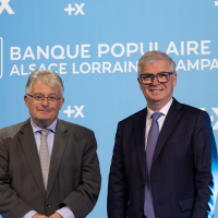 Thierry Cahn, le président du conseil d'administration de la BPALC, et Dominique Garnier, son directeur général.
