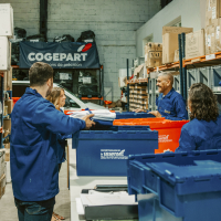 Cogepart réalise 35 % de ses 180 millions d’euros de chiffre d’affaires avec la livraison de pièces de rechange dans le domaine automobile et maritime.