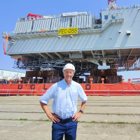 Frédéric Grizaud, directeur de la business unit énergies marines renouvelables aux Chantiers de l’Atlantique, à Saint-Nazaire.