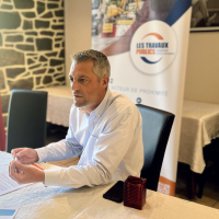 Stéphane Pelte, président de la Fédération Travaux Publics des Côtes-d’Armor, s’inquiète du fléchissement des commandes publiques.