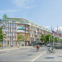 Le nouveau siège social du Crédit Agricole Alsace Vosges sera un modèle de bâtiment bas carbone, tant dans sa construction... que dans la déconstruction de l'ancien édifice.