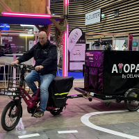 Le concept d'Ayopa testé lors du salon Solutrans, à Lyon fin novembre, est destiné à la livraison en milieu urbain. La start-up parisienne a été récemment rachetée par le groupe de transport Delanchy.